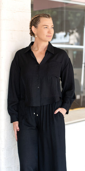 Paris top - black