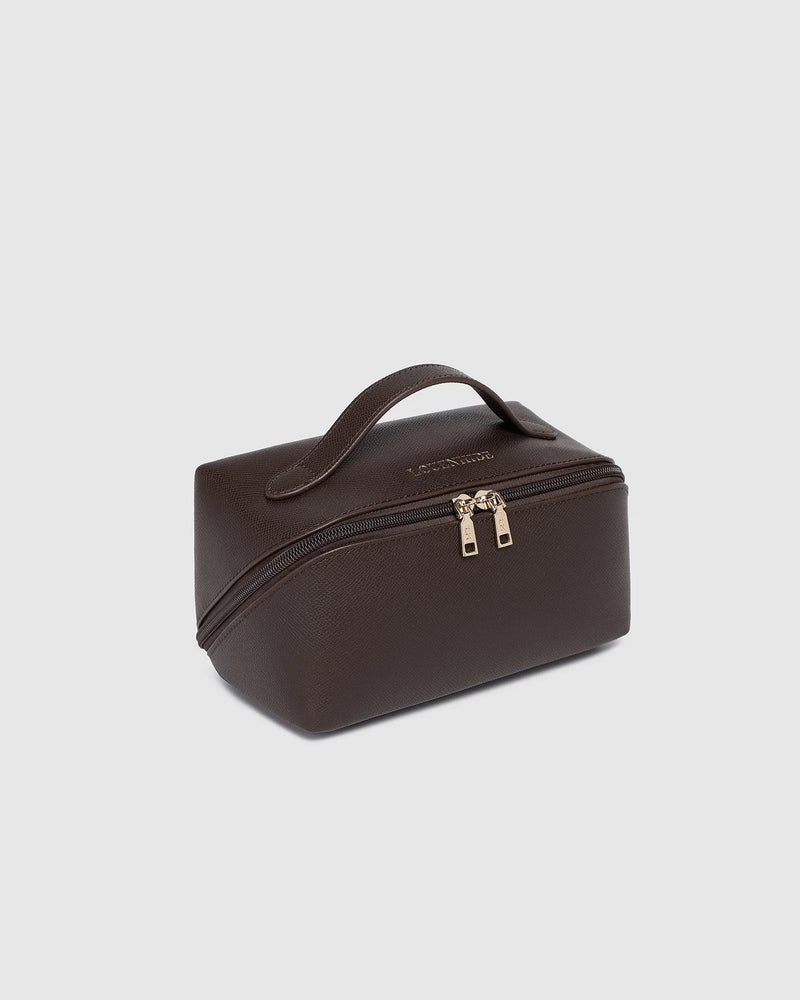 Ellis makeup bag - choc