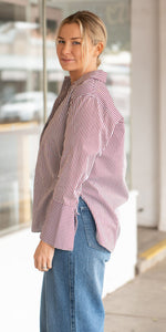 Melody shirt - burgundy