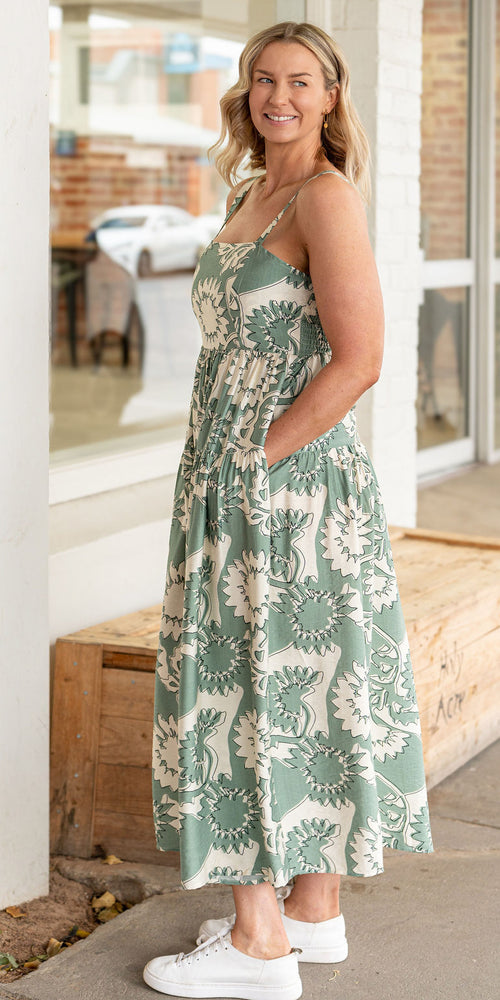 Ophelia dress - sage