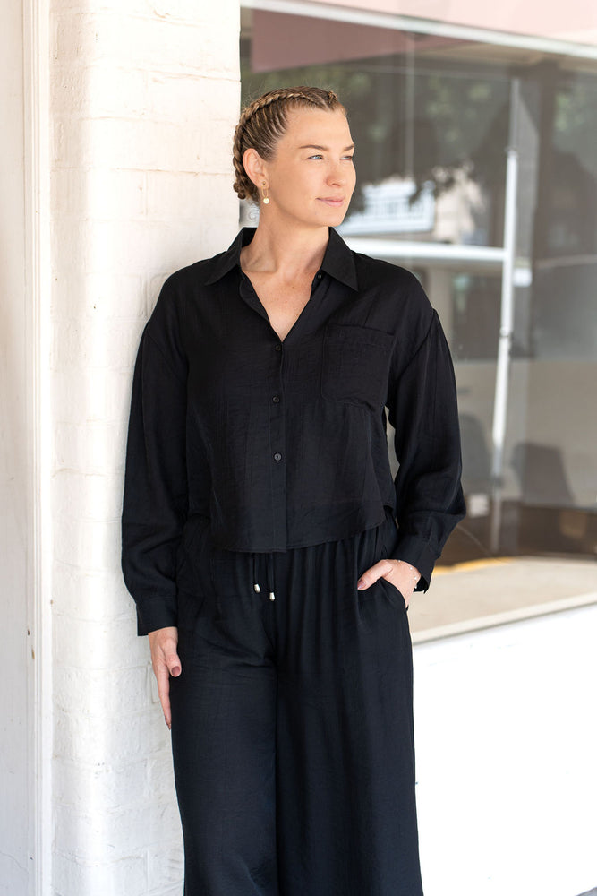 Paris top - black