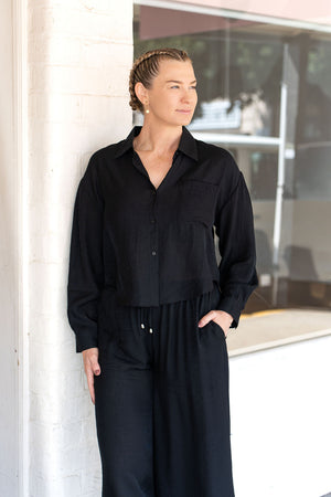 Paris top - black