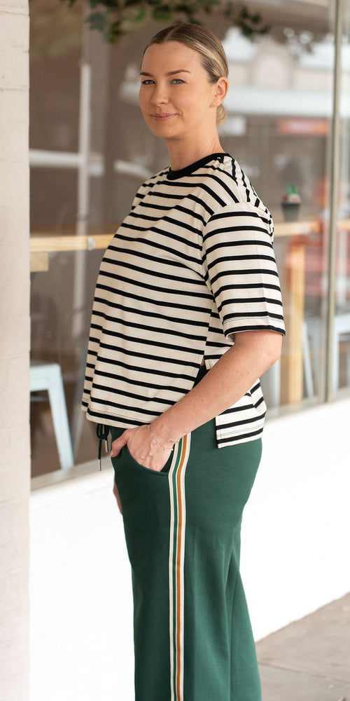 Blake tee - black/ivory