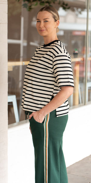 Blake tee - black/ivory