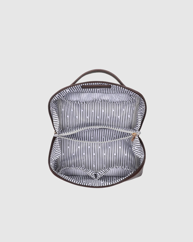 Ellis makeup bag - choc
