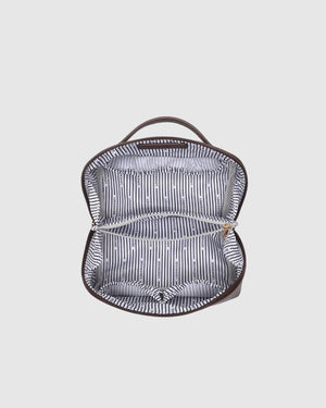 Ellis makeup bag - choc