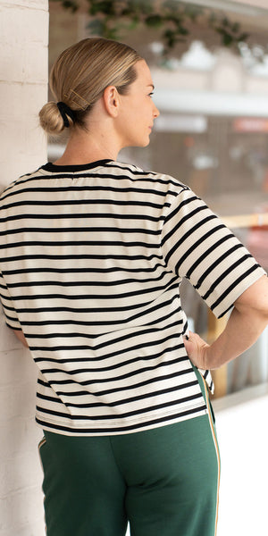 Blake tee - black/ivory