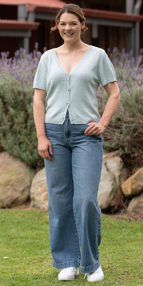 Jesse knit tee - blue