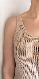 Elodie knit tank - latte