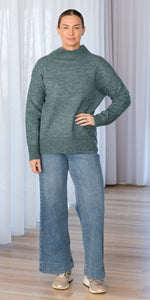 Perry Knit - blue/green marle