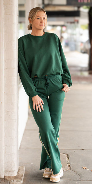 Bowie track pants - green