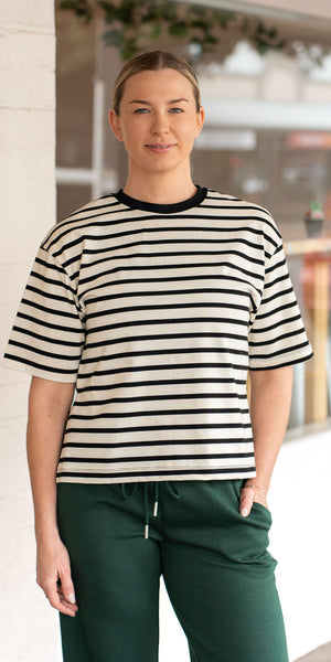 Blake tee - black/ivory