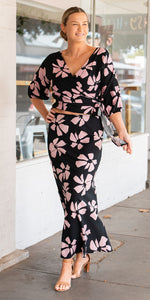Noa skirt - black/pink