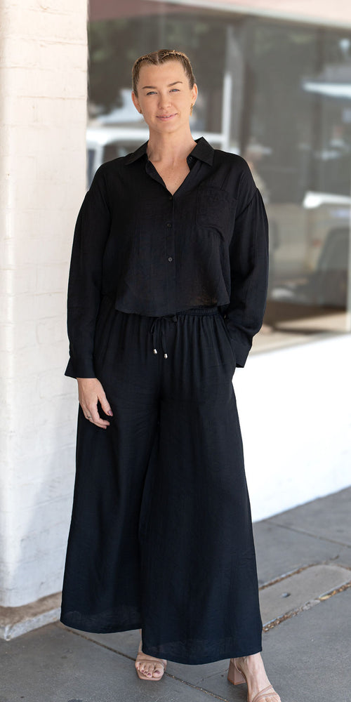 Paris top - black