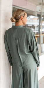 Paris top - sage