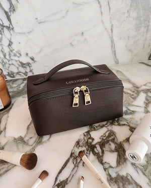 Ellis makeup bag - choc