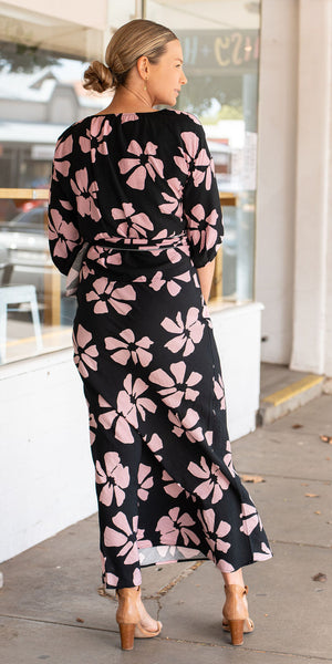 Noa skirt - black/pink