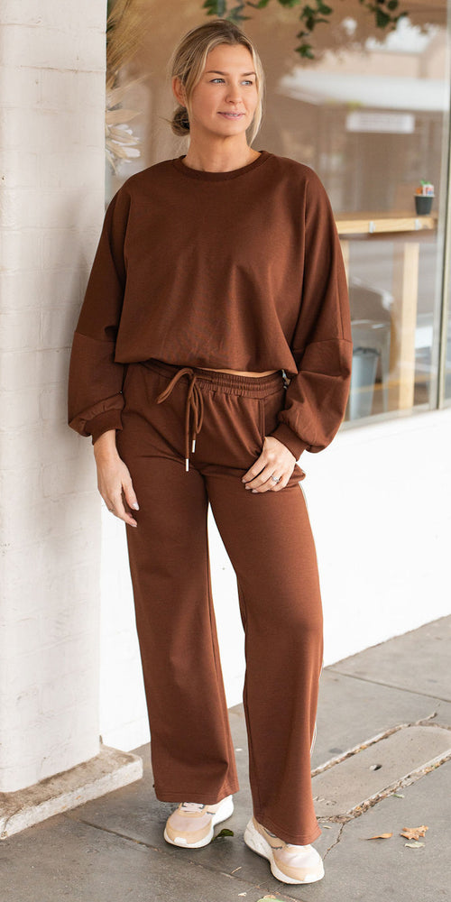 Bowie sweater - choc