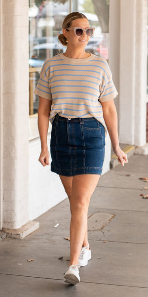 Paige denim skirt dark