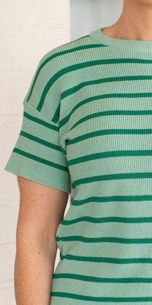 Elly knit tee - green