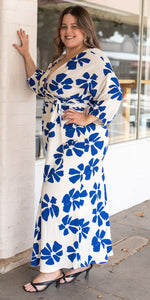 Noa skirt - white/blue