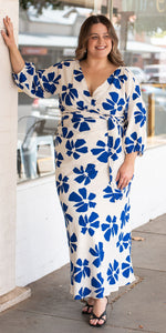 Noa skirt - white/blue