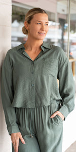 Paris top - sage