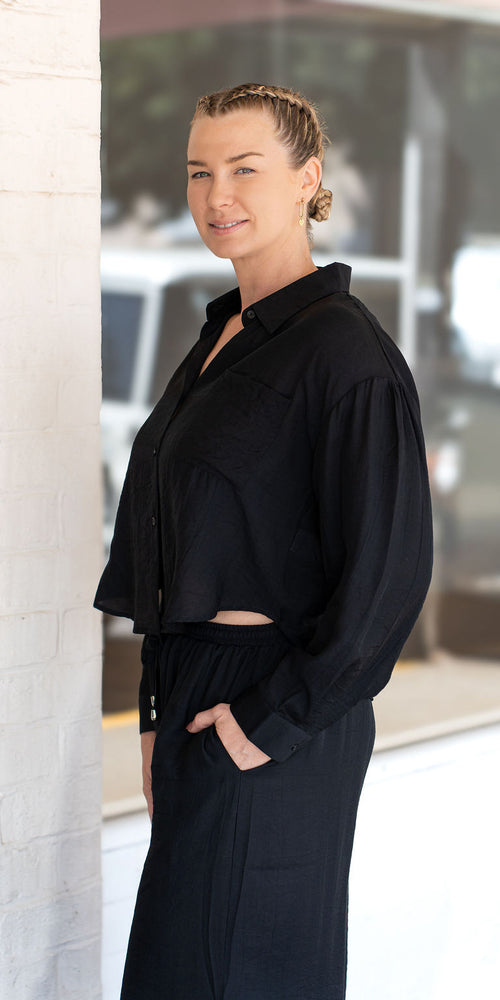 Paris top - black