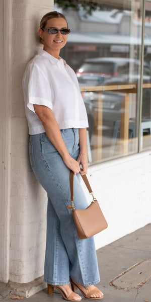 Lily linen shirt - white