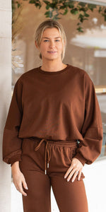 Bowie sweater - choc
