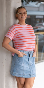Elly knit tee - pink