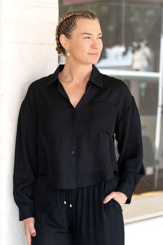 Paris top - black
