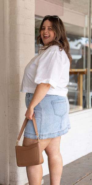 Paige denim skirt light