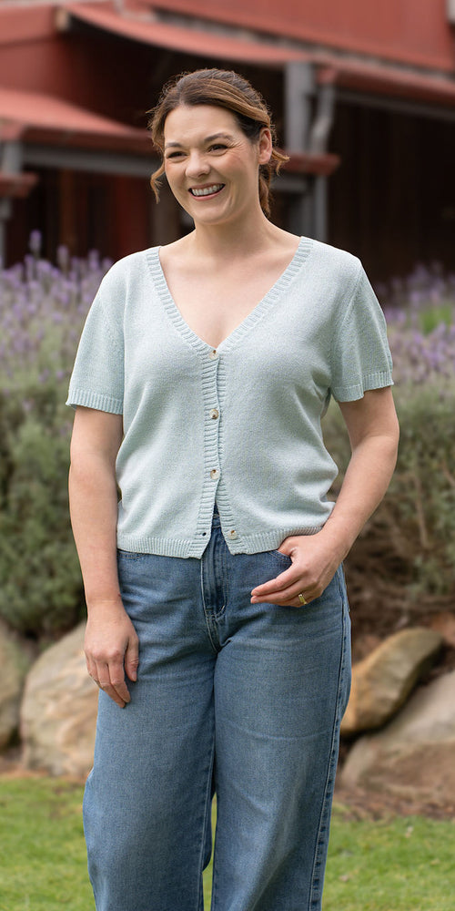 Jesse knit tee - blue