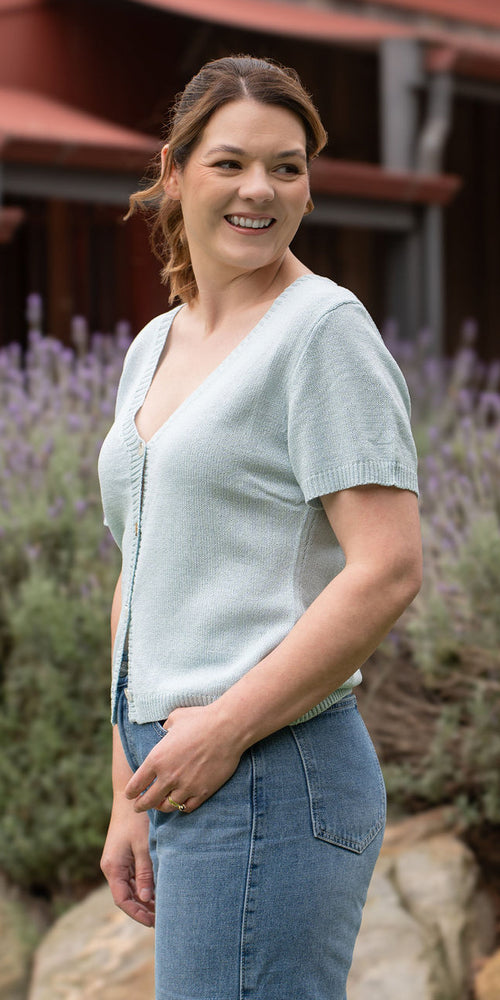 Jesse knit tee - blue