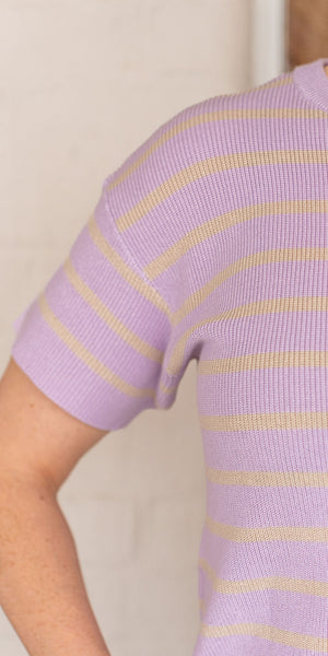 Elly knit tee - lilac