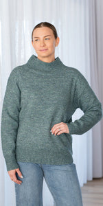 Perry Knit - blue/green marle