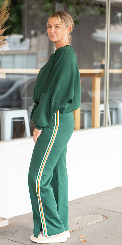 *PRE-ORDER* Bowie track pants - green