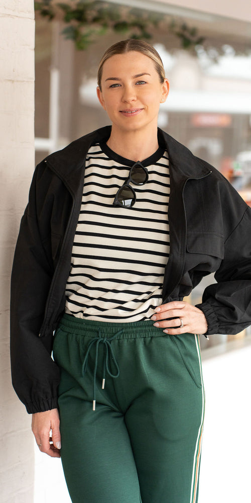 Blake tee - black/ivory