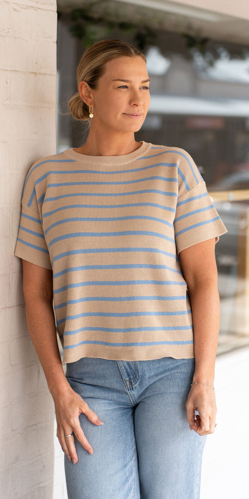 Elly knit tee - beige