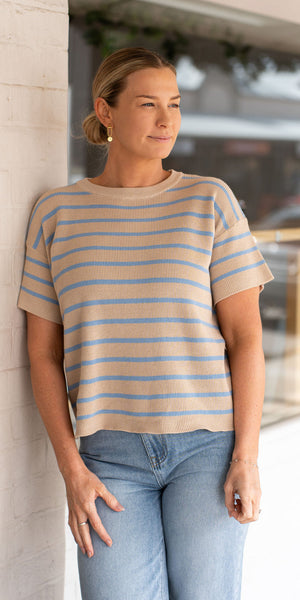 Elly knit tee - beige