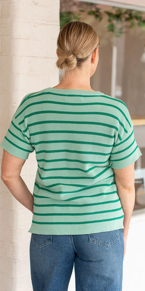 Elly knit tee - green