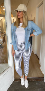 Riley pants - white stripe