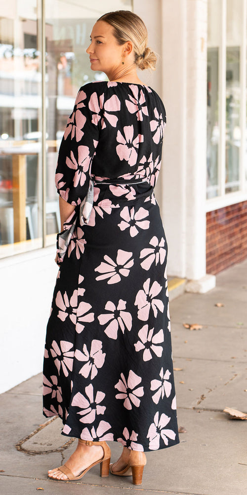 Noa skirt - black/pink