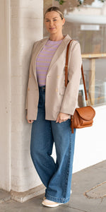 Elly knit tee - lilac