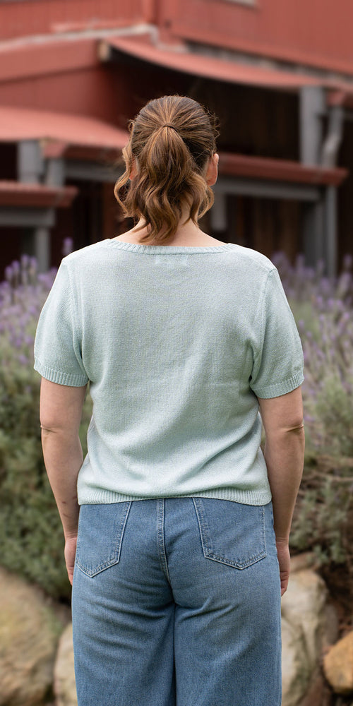 Jesse knit tee - blue