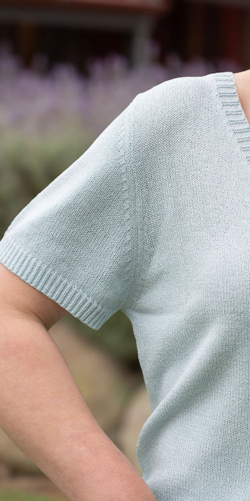 Jesse knit tee - blue