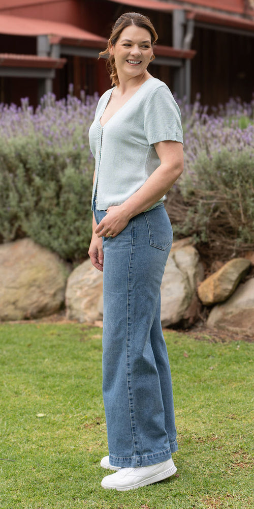 Jesse knit tee - blue