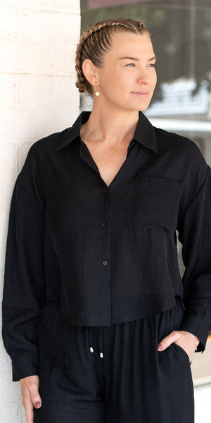 Paris top - black