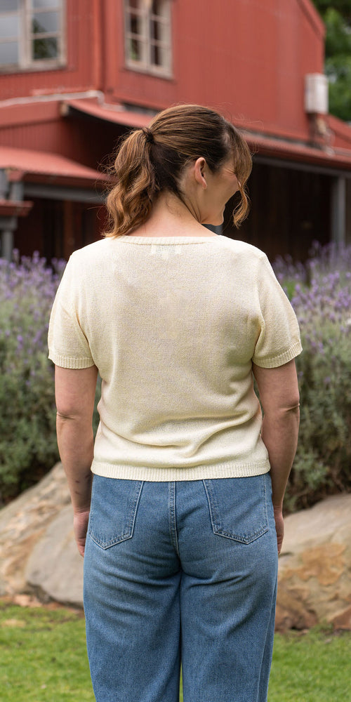 Jesse knit tee - butter